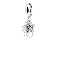 FINAL SALE Pandora Starfish & Sea Shell Dangle Charm
