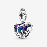 Pandora Disney Pixar Wall-E & Eve Glow in the dark Dangle Charm