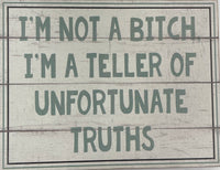 SASSY/SPICY Wooden Plaque
