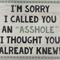 SASSY/SPICY Wooden Plaque