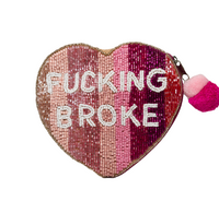 Beaded Zipper Coin Pouch
