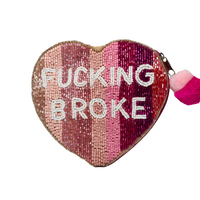 Beaded Zipper Coin Pouch