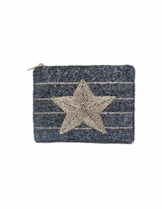 Beaded Zipper Coin Pouch