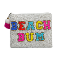 Beaded Zipper Coin Pouch

