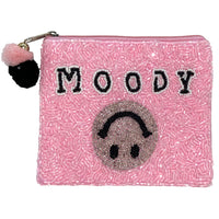 Beaded Zipper Coin Pouch