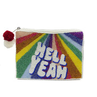 Beaded Zipper Coin Pouch