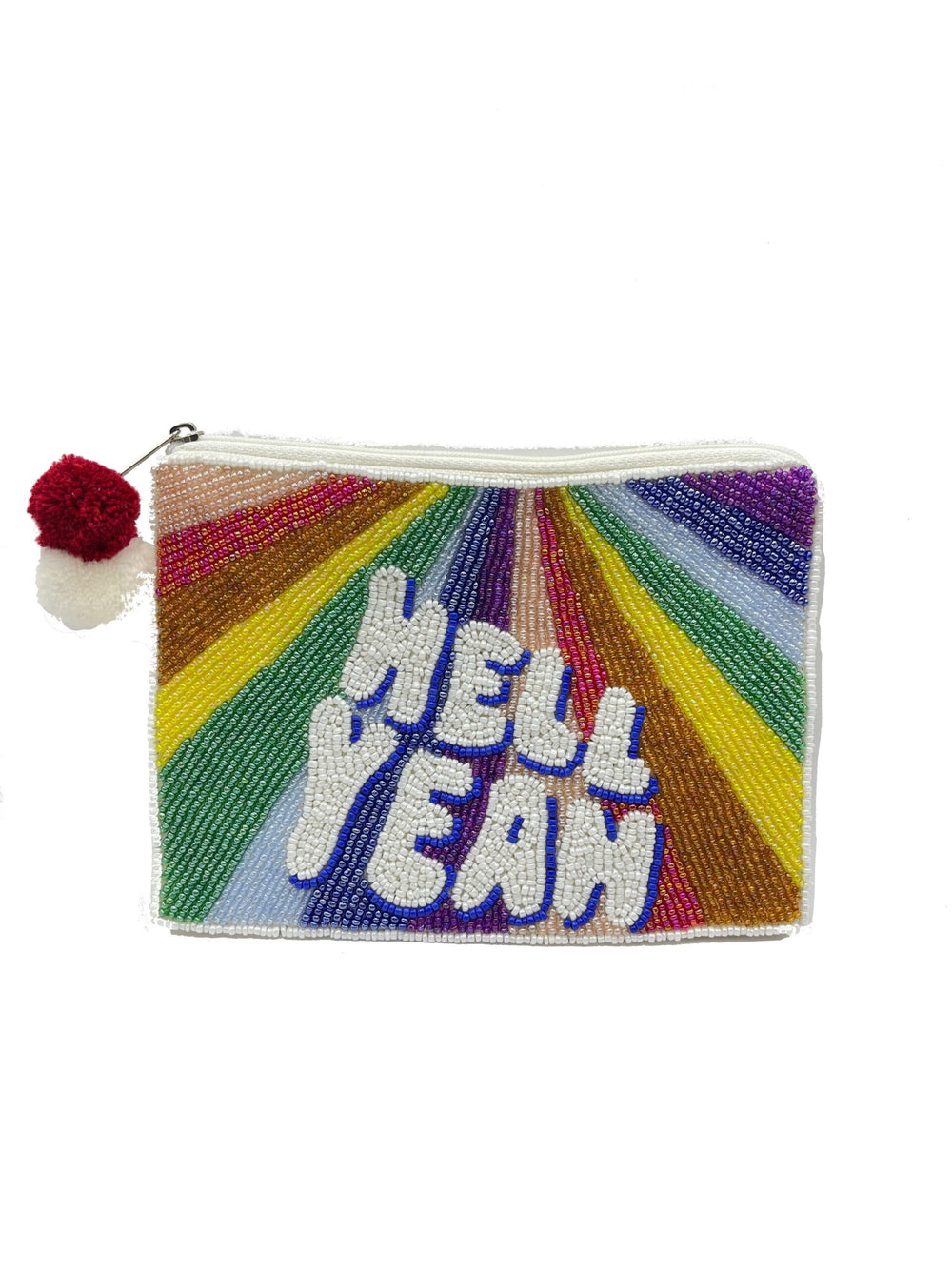 Beaded Zipper Coin Pouch