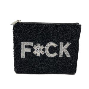 Beaded Zipper Coin Pouch