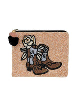 Beaded Zipper Coin Pouch
