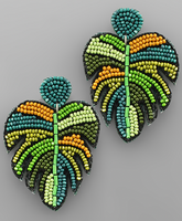 Leaf Bead Earrings
