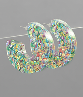 Sequined Resin Hoops
