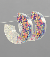 Sequined Resin Hoops
