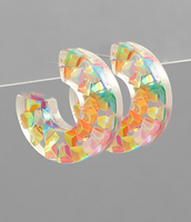 Sequined Resin Hoops
