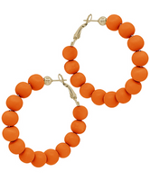 Clay Ball Hoop Earrings
