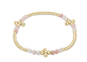 Enewton Signature Cross Gold Bliss Pattern 2.5mm Bead Bracelet with Gemstone