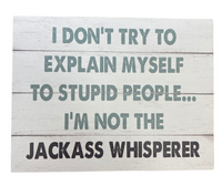 SASSY/SPICY Wooden Plaque

