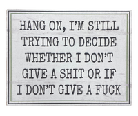SASSY/SPICY Wooden Plaque

