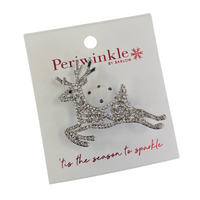 Reindeer Rhinestone Pin