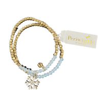 Beaded Double Bracelet w/ Holiday Charm
