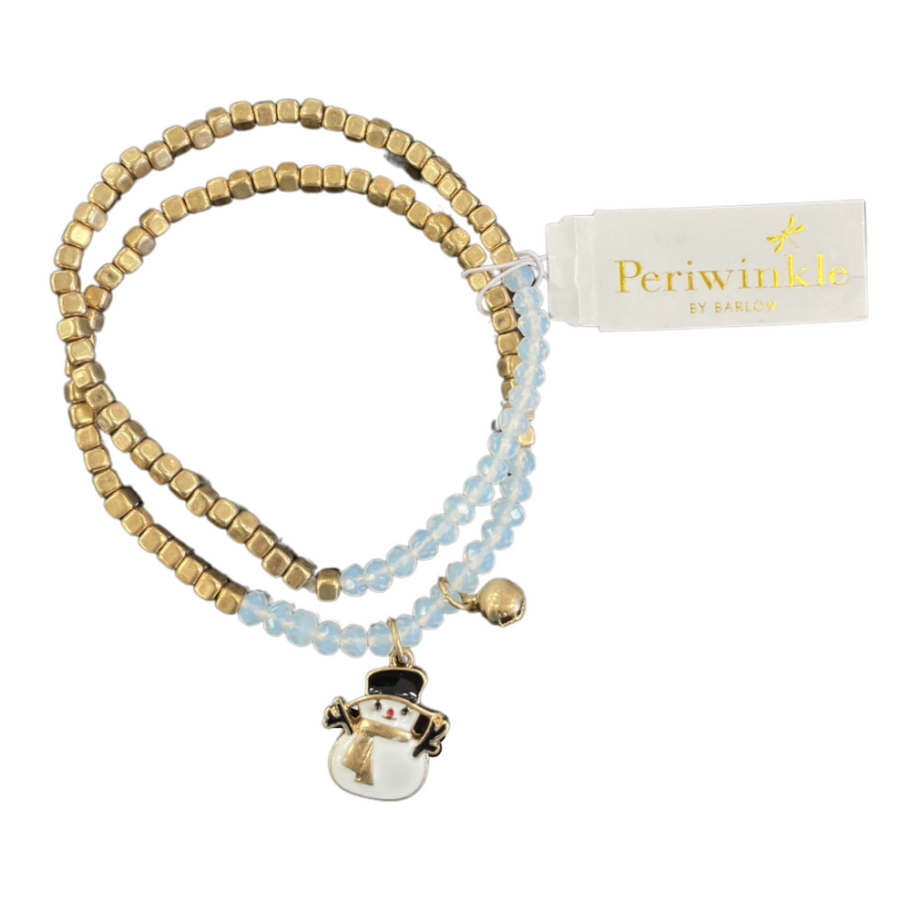 Beaded Double Bracelet w/ Holiday Charm