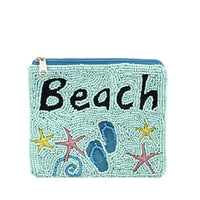 Beaded Zipper Coin Pouch