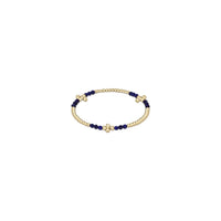 Enewton Signature Cross Gold Bliss Pattern 2.5mm Bead Bracelet with Gemstone