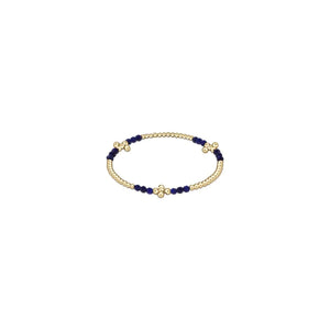 Enewton Signature Cross Gold Bliss Pattern 2.5mm Bead Bracelet with Gemstone