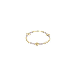 Enewton Signature Cross Gold Bliss Pattern 2.5mm Bead Bracelet with Gemstone