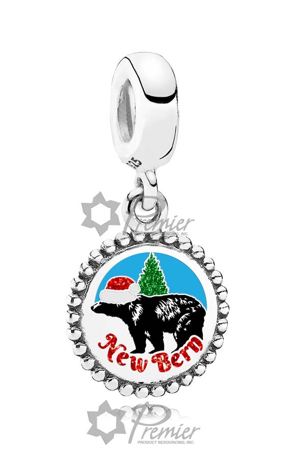 NB Custom Charm- Christmas Bear
