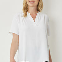 Ivory V-Neck Top